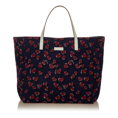 Gucci Printed Canvas Tote Bag (SHG-24987)