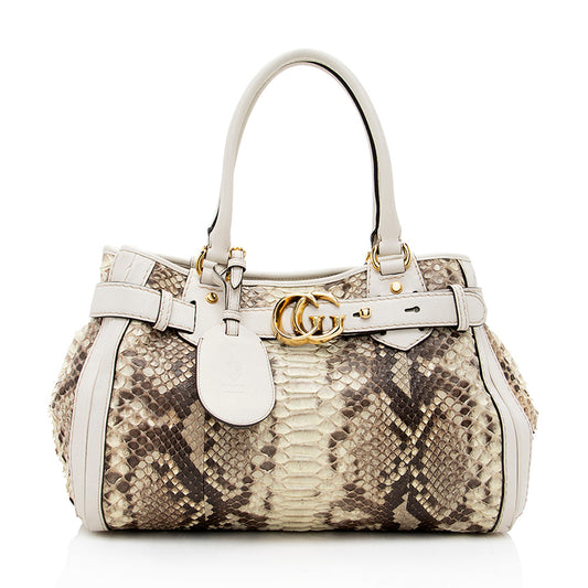 Gucci Python GG Running Large Satchel (SHF-18823)