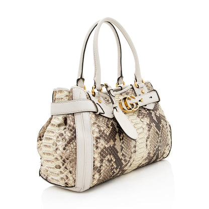 Gucci Python GG Running Large Satchel (SHF-18823)