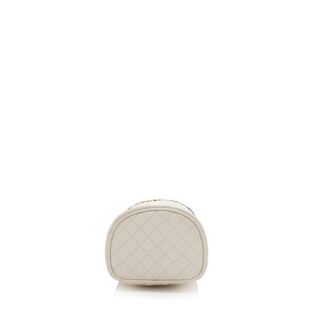 Gucci Quilted Leather Zumi Cylindrical Shoulder Bag (SHF-15064)