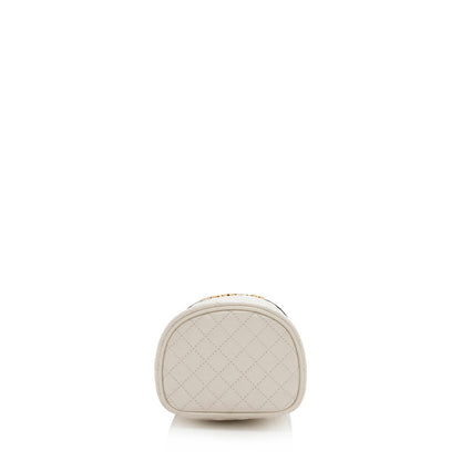 Gucci Quilted Leather Zumi Cylindrical Shoulder Bag (SHF-15064)