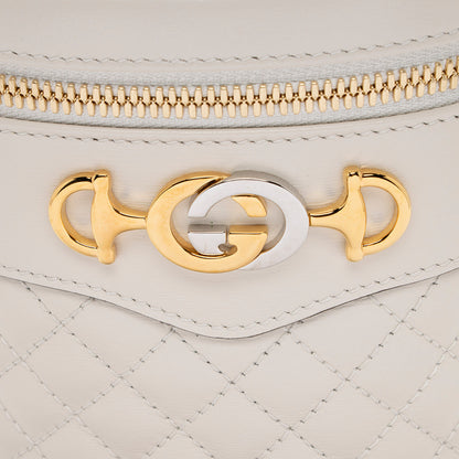 Gucci Quilted Leather Zumi Cylindrical Shoulder Bag (SHF-15064)