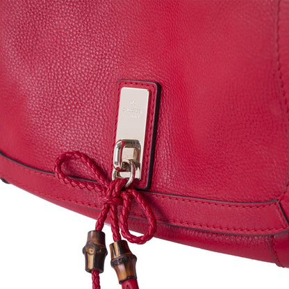 Gucci Bella Red Leather Shoulder Bag