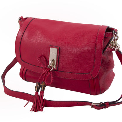 Gucci Bella Red Leather Shoulder Bag