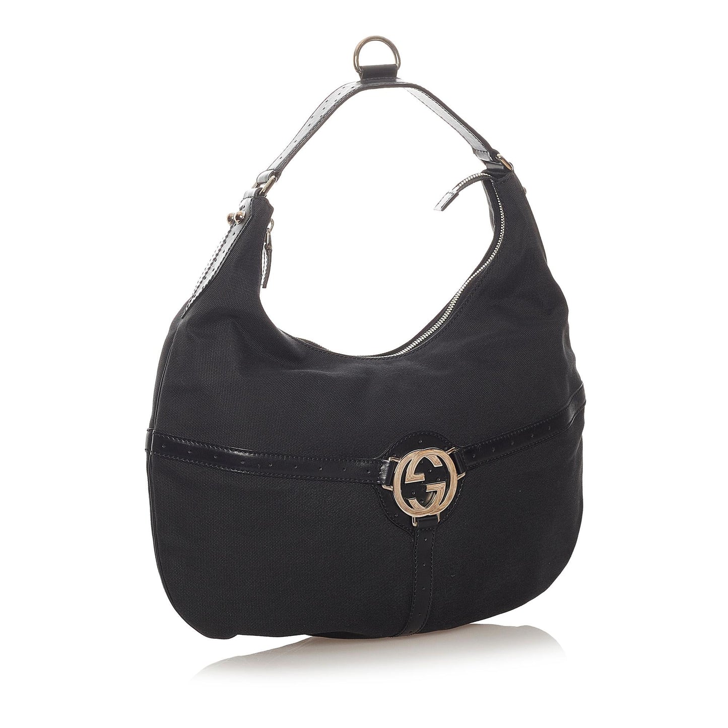 Gucci Reins Canvas Hobo Bag (SHG-27542)