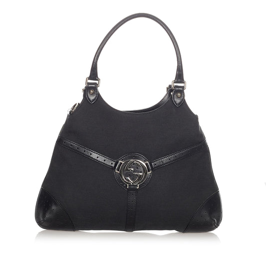 Gucci Reins Canvas Shoulder Bag (SHG-23427)