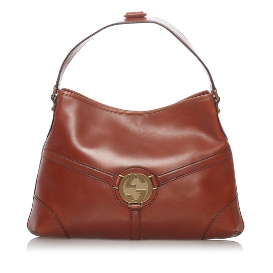 Gucci Reins Leather Hobo Bag (SHG-28586)