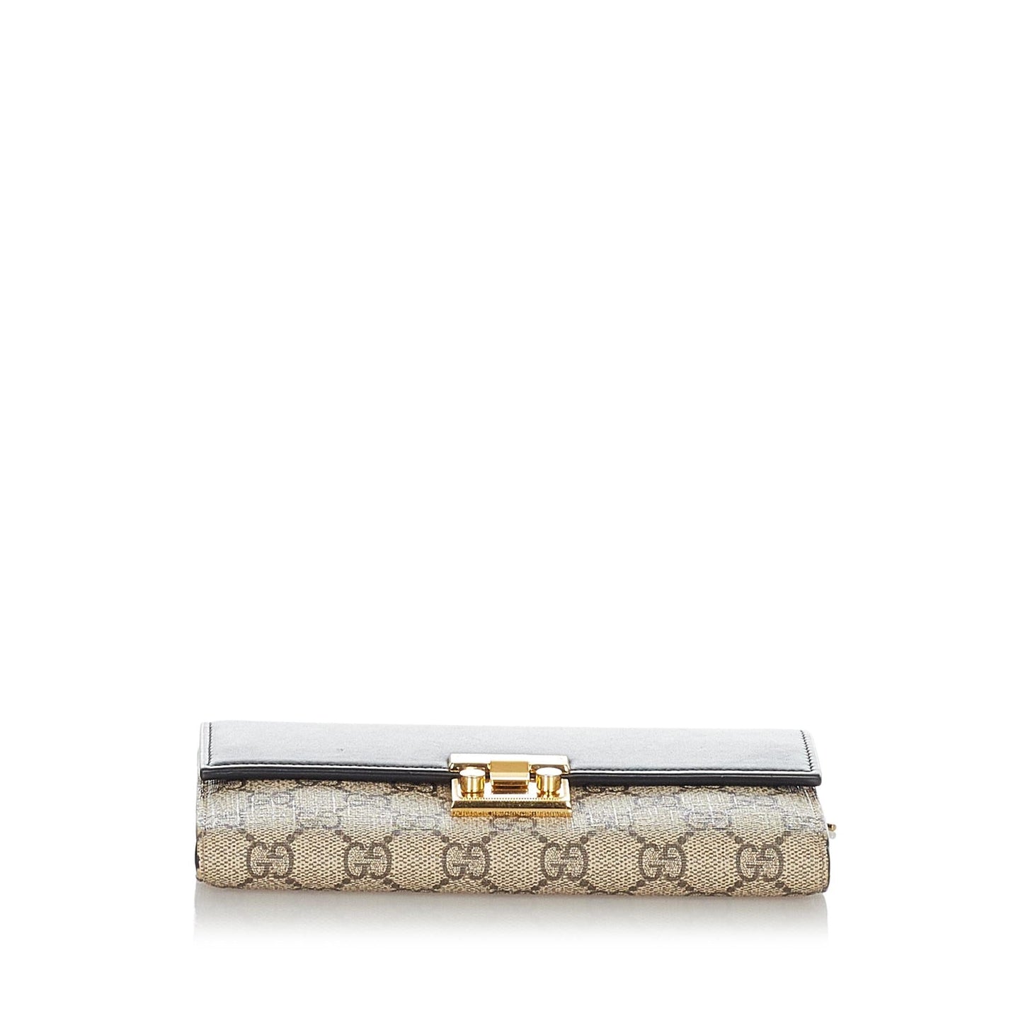 Gucci Small GG Supreme Padlock Crossbody Bag (SHG-23391)