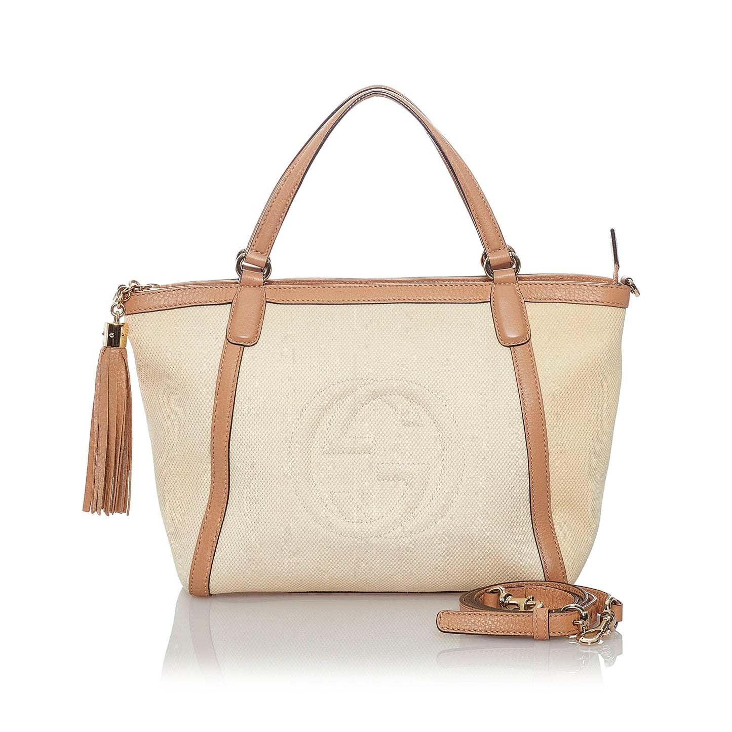 Gucci Soho Cellarius Canvas Satchel (SHG-28577)