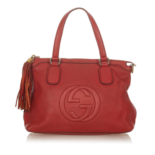 Gucci Soho Cellarius Leather Satchel (SHG-26287)