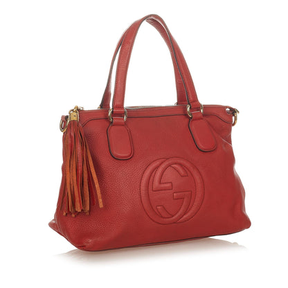 Gucci Soho Cellarius Leather Satchel (SHG-26287)