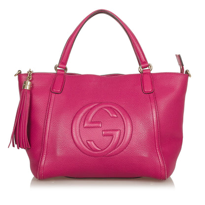 Gucci Soho Cellarius Leather Satchel (SHG-26523)