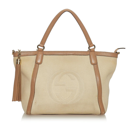 Gucci Soho Cellarius Leather Satchel (SHG-27684)