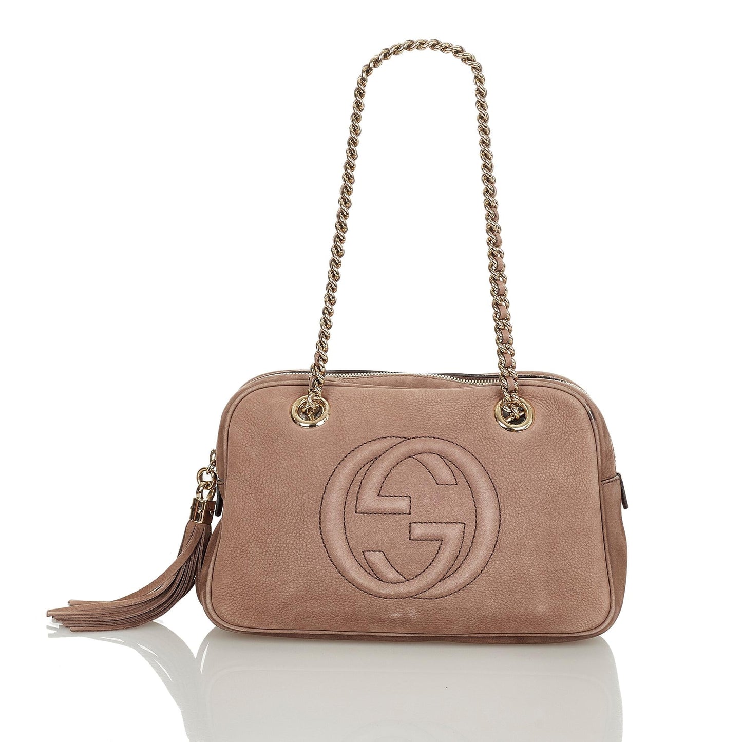 Gucci Soho Chain Nubuck Leather Shoulder Bag (SHG-24383)