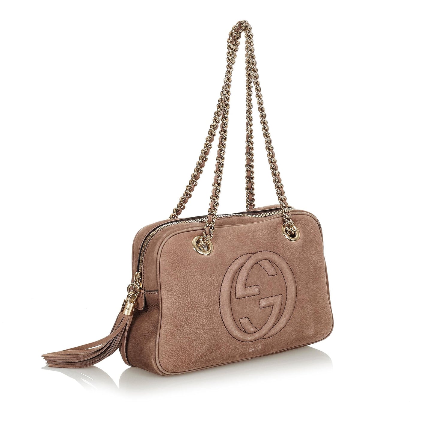 Gucci Soho Chain Nubuck Leather Shoulder Bag (SHG-24383)