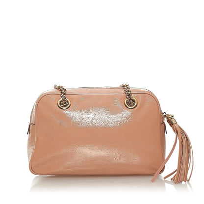 Gucci Soho Chain Patent Leather Shoulder Bag (SHG-27256)