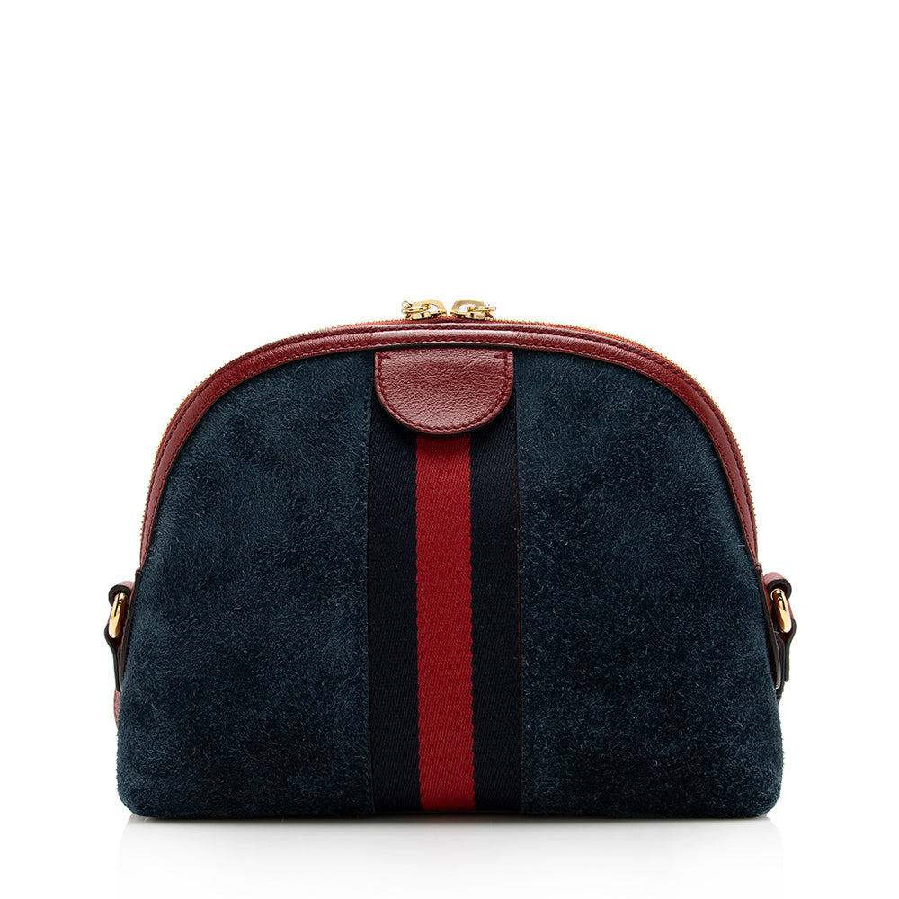 Gucci Suede Ophidia Dome Small Shoulder Bag (SHF-15731)