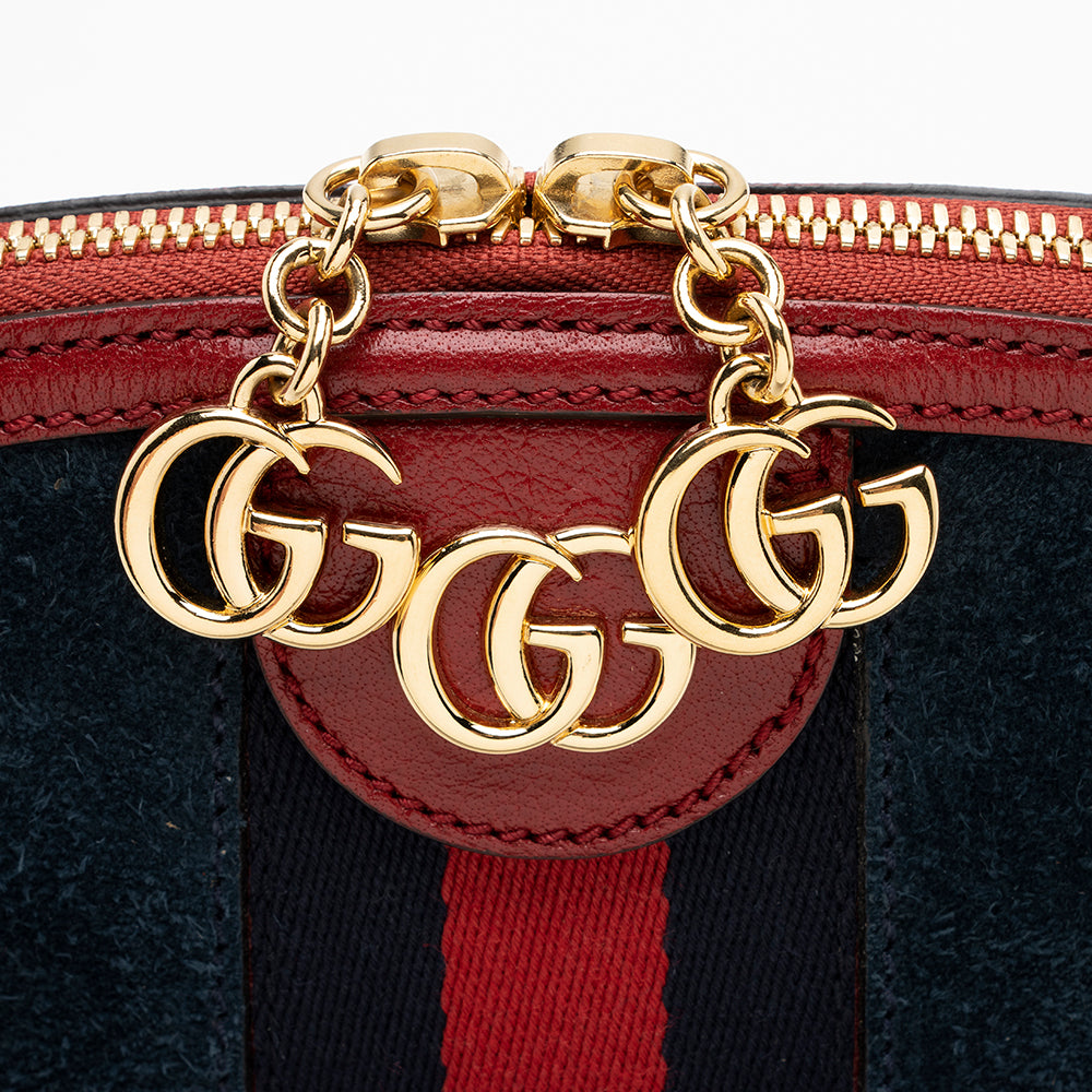 Gucci Suede Ophidia Dome Small Shoulder Bag (SHF-15731)