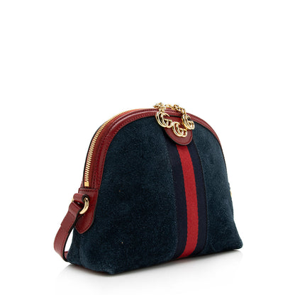 Gucci Suede Ophidia Dome Small Shoulder Bag (SHF-15731)