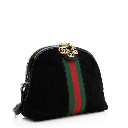 Gucci Suede Ophidia Dome Small Shoulder Bag (SHF-20740)