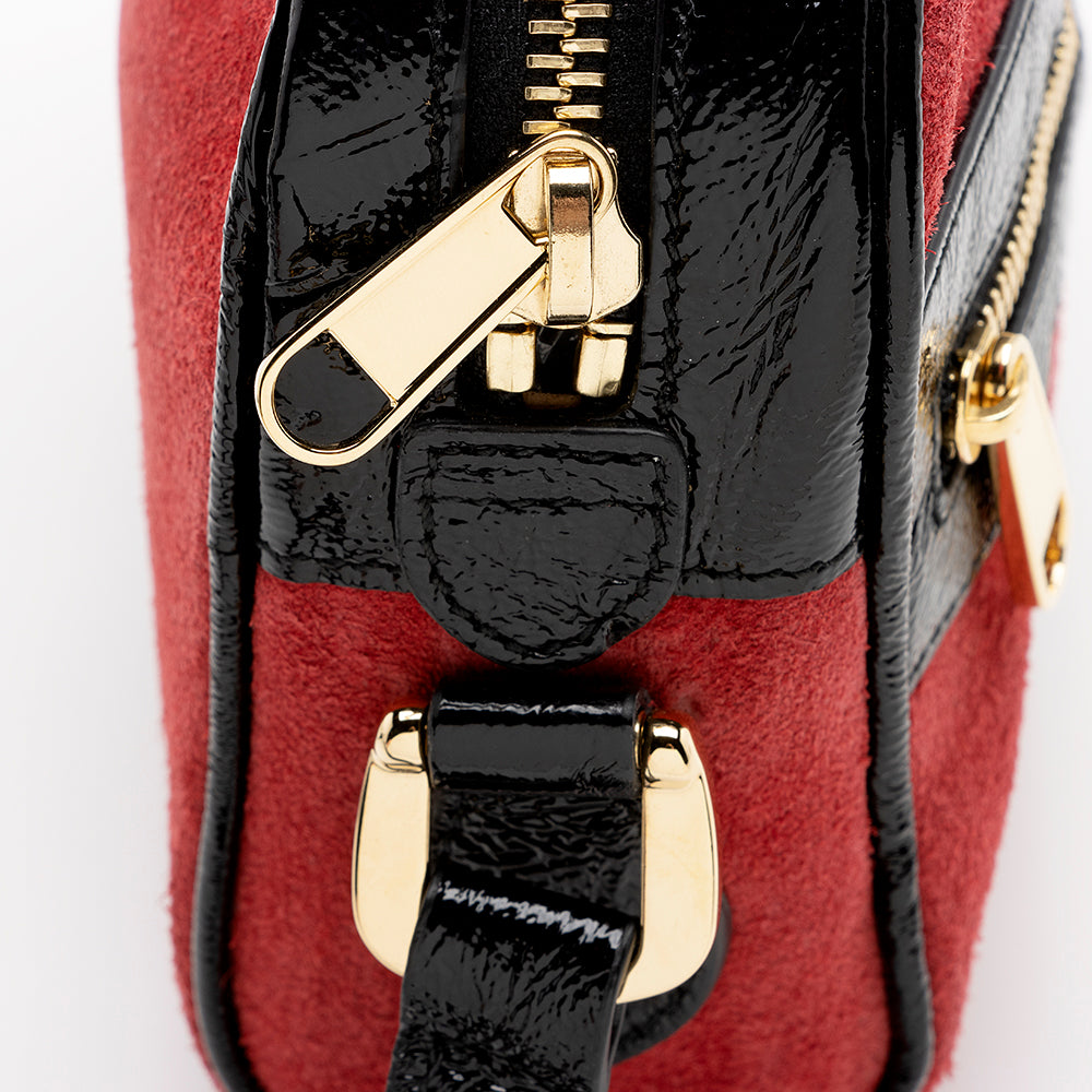 Gucci Suede Ophidia Mini Crossbody Bag - FINAL SALE (SHF-13569)