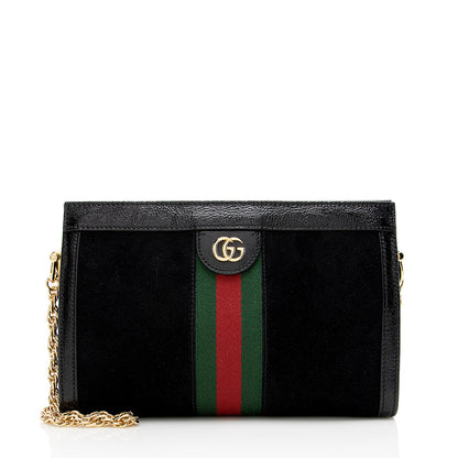 Gucci Suede Ophidia Small Shoulder Bag (SHF-20827)