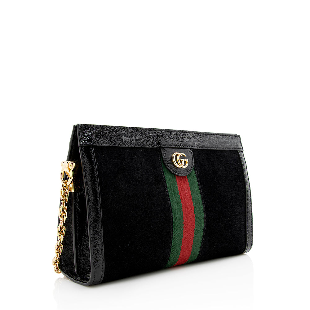 Gucci Suede Ophidia Small Shoulder Bag (SHF-20827)