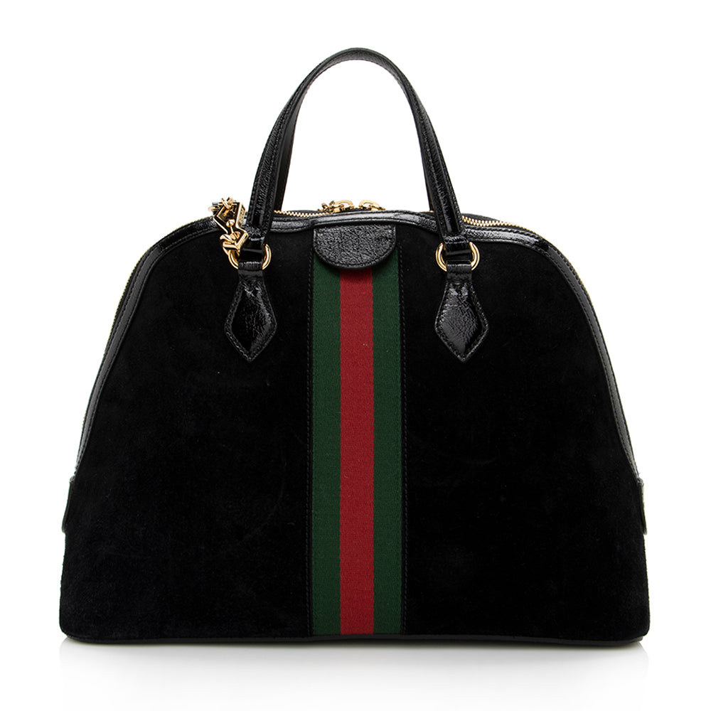 Gucci Suede Ophidia Top Handle Medium Satchel (SHF-14340)