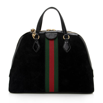 Gucci Suede Ophidia Top Handle Medium Satchel (SHF-14340)