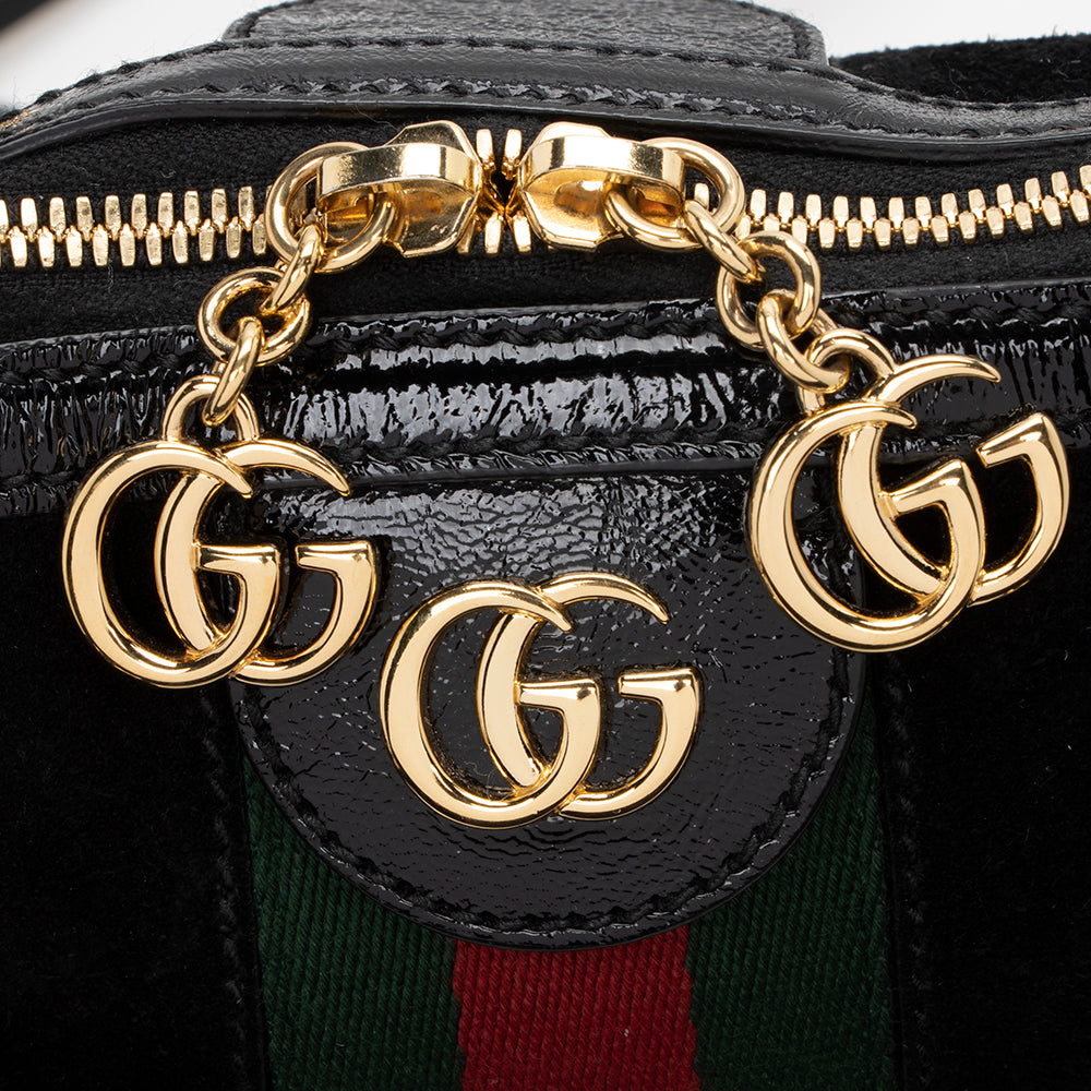 Gucci Suede Ophidia Top Handle Medium Satchel (SHF-14340)