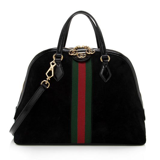 Gucci Suede Ophidia Top Handle Medium Satchel (SHF-14340)