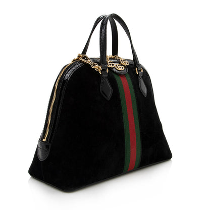 Gucci Suede Ophidia Top Handle Medium Satchel (SHF-14340)