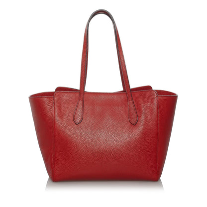 Gucci Swing Leather Tote Bag (SHG-33716)