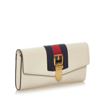 Gucci Sylvie Leather Continental Long Wallet (SHG-27544)