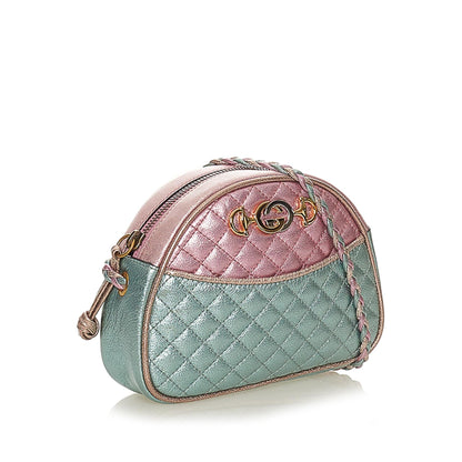 Gucci Trapuntata Leather Crossbody Bag (SHG-27718)