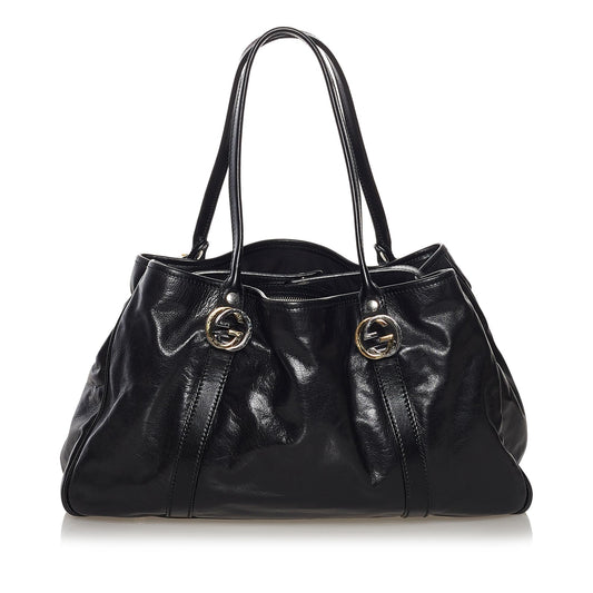 Gucci Twin Leather Tote Bag (SHG-33680)