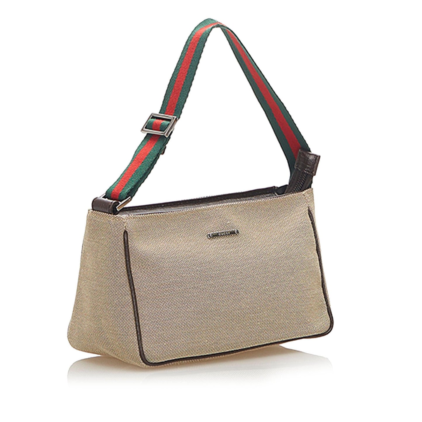 Gucci Web Canvas Baguette (SHG-24596)