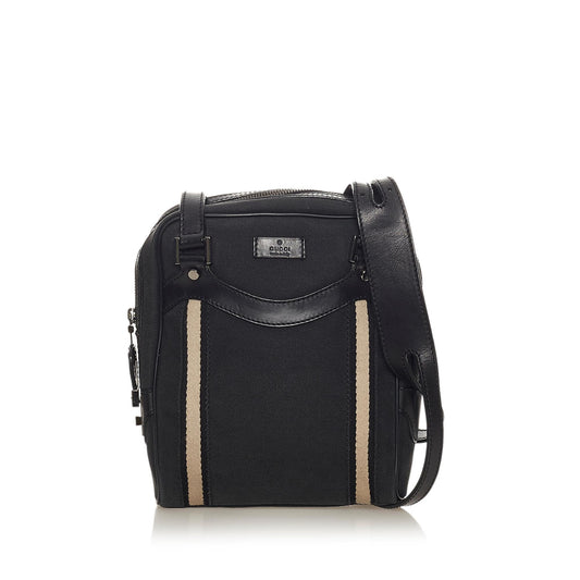 Gucci Web Canvas Crossbody Bag (SHG-27478)