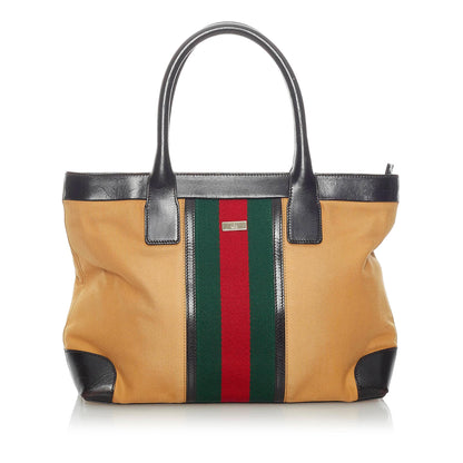 Gucci Web Canvas Handbag (SHG-32950)