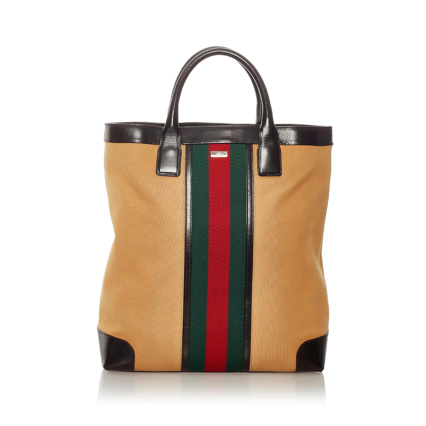 Gucci Web Canvas Tote Bag (SHG-27347)