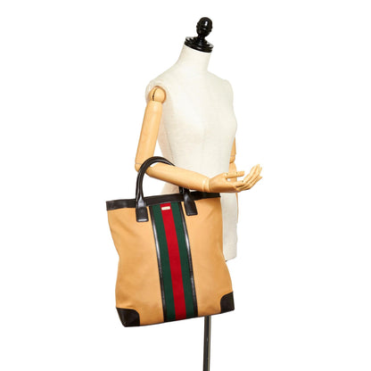 Gucci Web Canvas Tote Bag (SHG-27347)