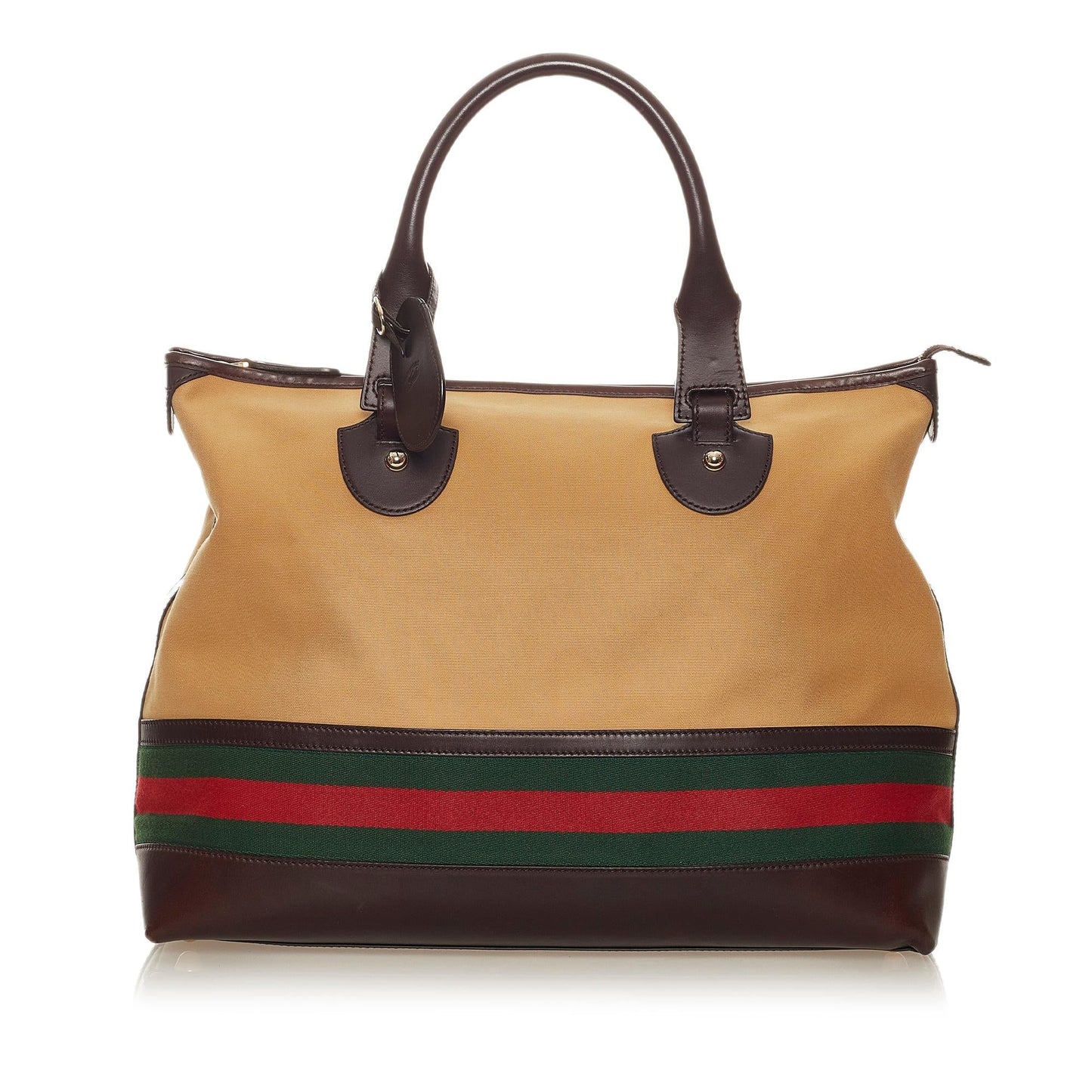 Gucci Web Canvas Tote Bag (SHG-27843)