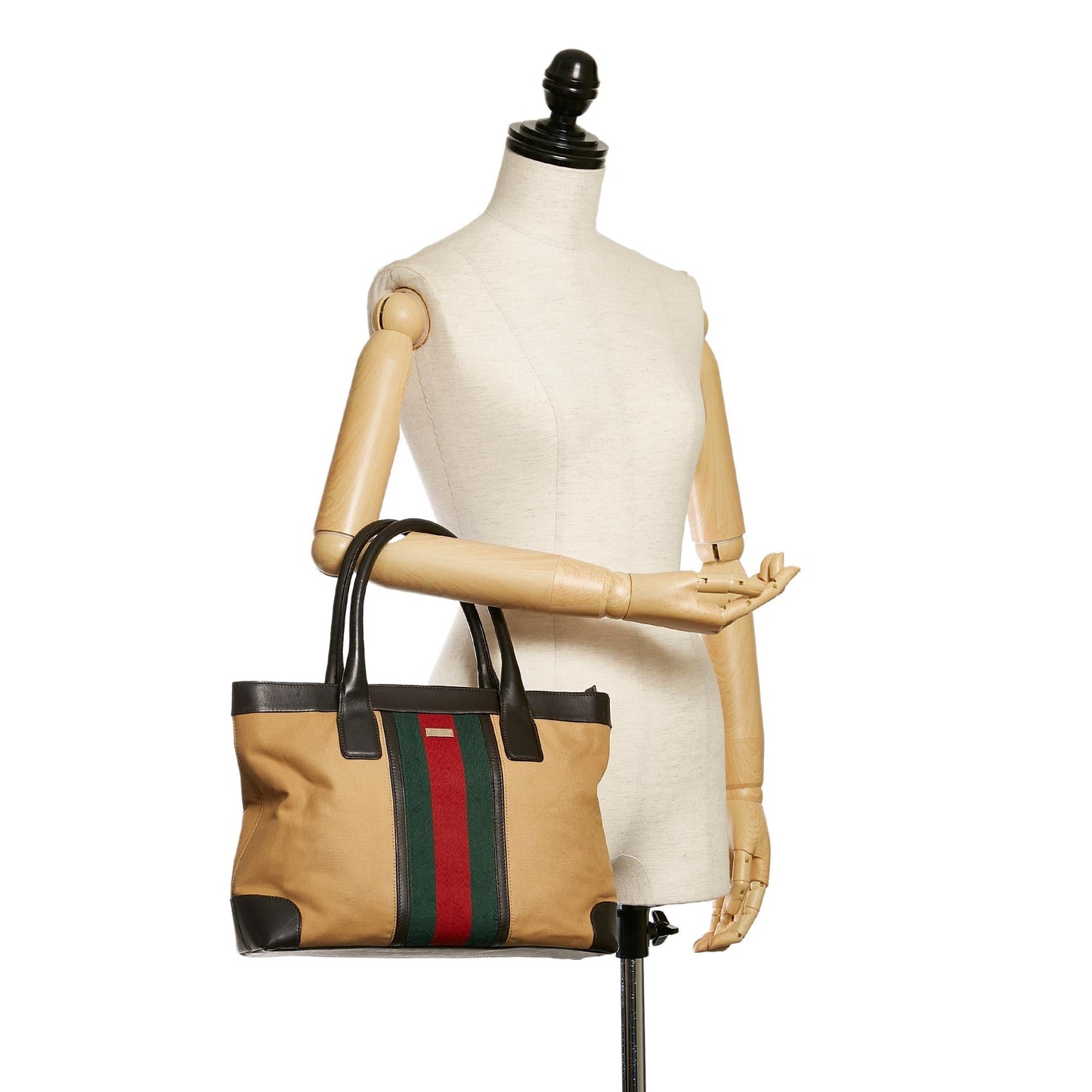 Gucci Web Canvas Tote Bag (SHG-32708)