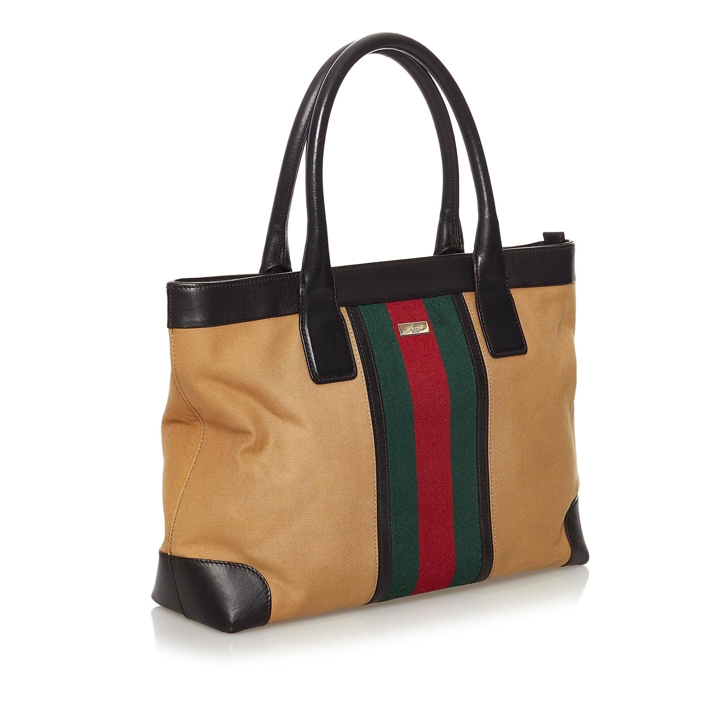 Gucci Web Canvas Tote Bag (SHG-32708)