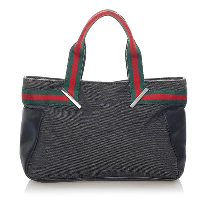 Gucci Web Denim Handbag (SHG-32890)