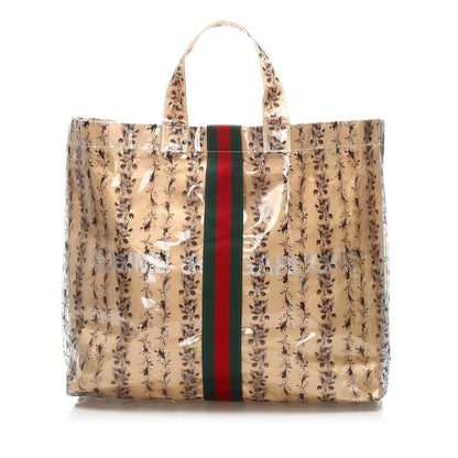 Gucci Web Vinyl Tote Bag (SHG-25010)