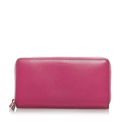 Gucci Zip Around Leather Wallet (SHG-33208)