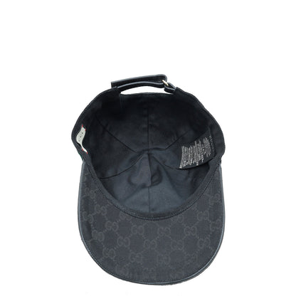 Gucci Black Web GG Medium Baseball Hat