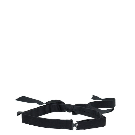 Gucci Black Grosgrain Neck Bow