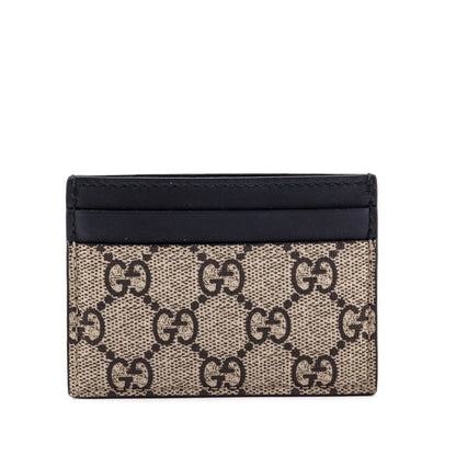 Gucci Bee Print GG Supreme Card Holder